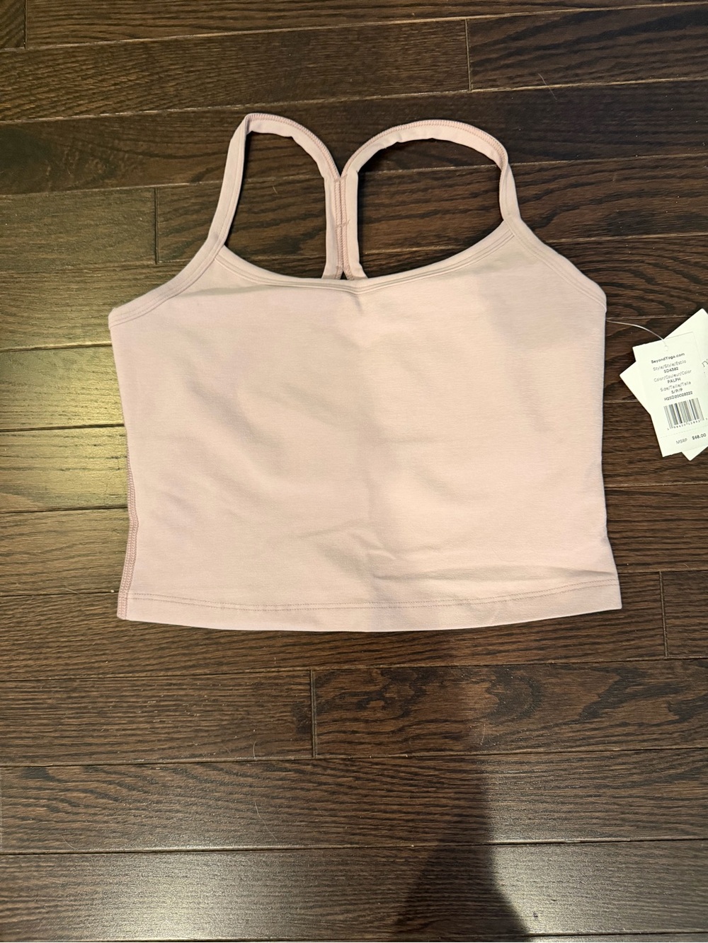 Beyond Yoga Light Pink High-Waist Leggings & Crop Tank Set - Picture 2 of 6